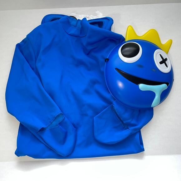 CHILD CLASSIC RAINBOW FRIENDS BLUE HALLOWEEN COSTUME SIZE L NEW - Picture 3 of 3